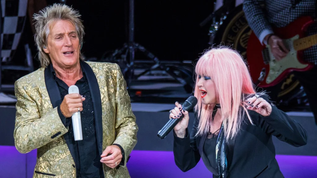 Cyndi Lauper et Rod Stewart une amitié durable depuis 1985