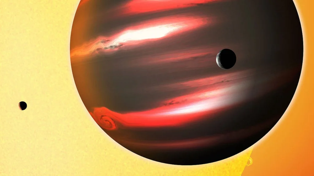 L'exoplanet le plus sombre orbitant une étoile de notre univers