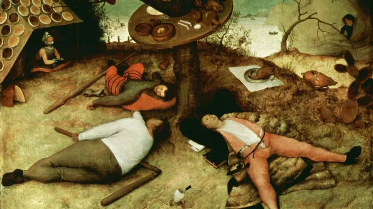 Légende médiévale de Cockaigne, terre de délices et paresse