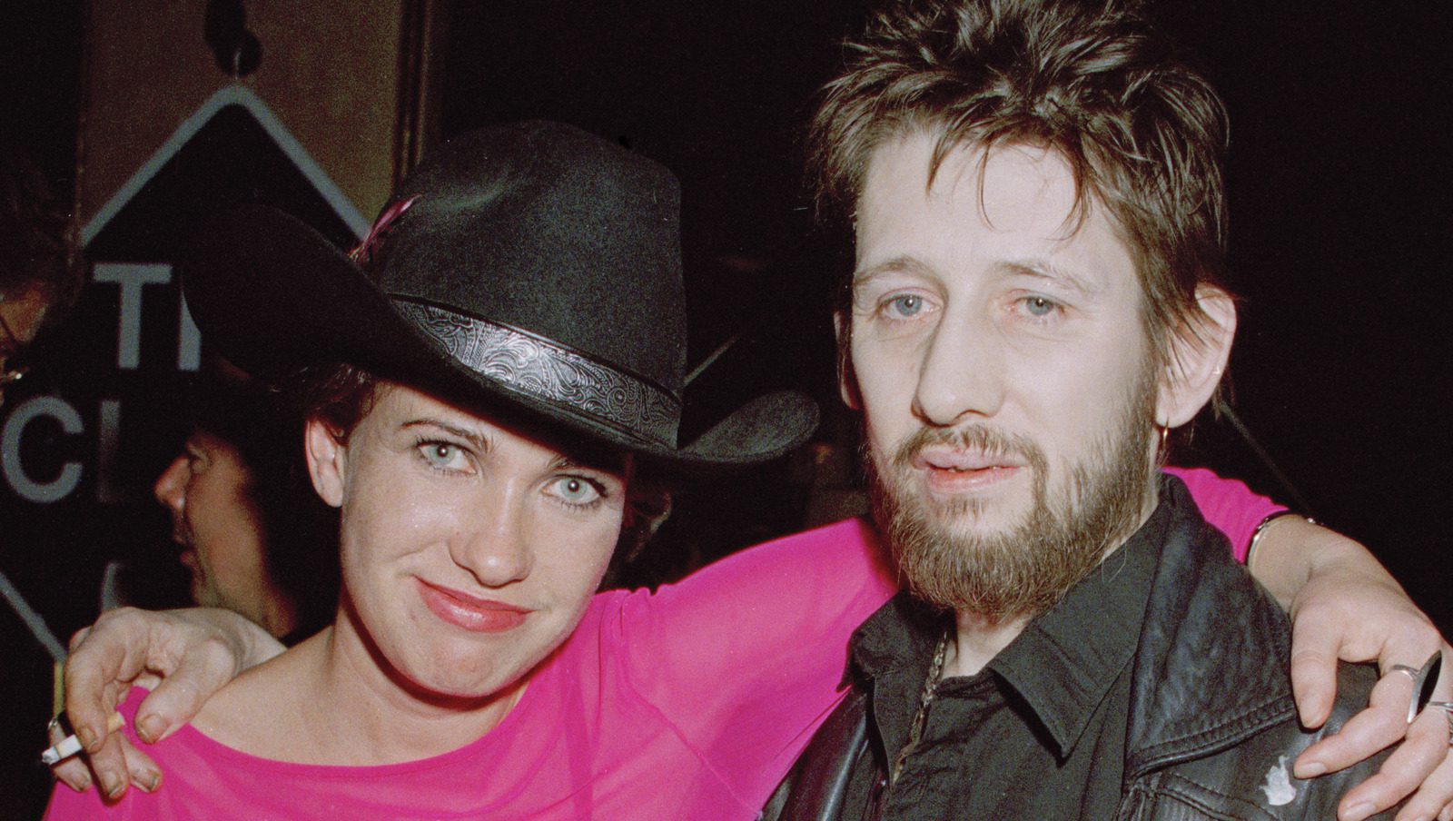Shane MacGowan des Pogues et sa femme Victoria Clarke