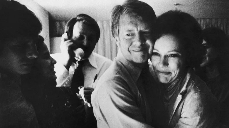 Jimmy et Rosalynn Carter en étreinte