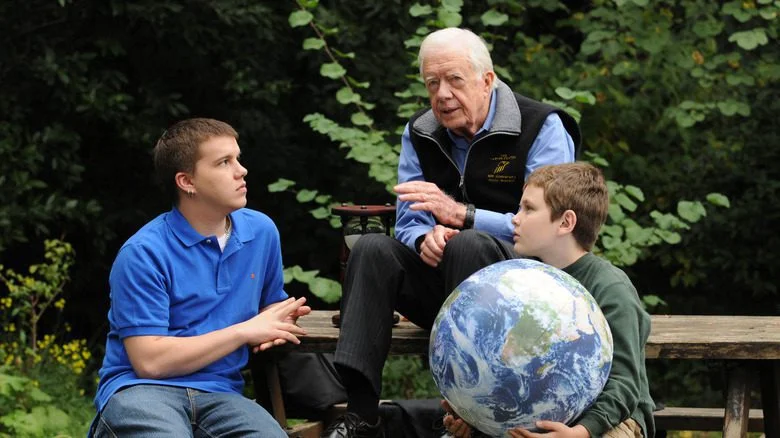 jimmy carter talking with jeremy