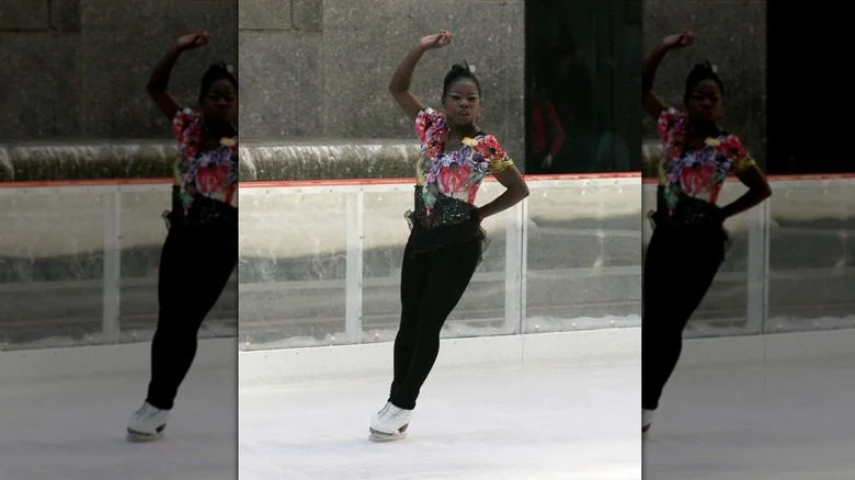Surya Bonaly performs