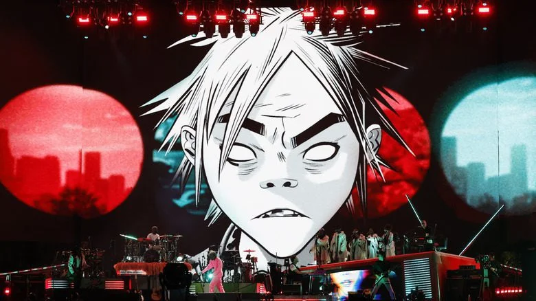 Performance live des Gorillaz