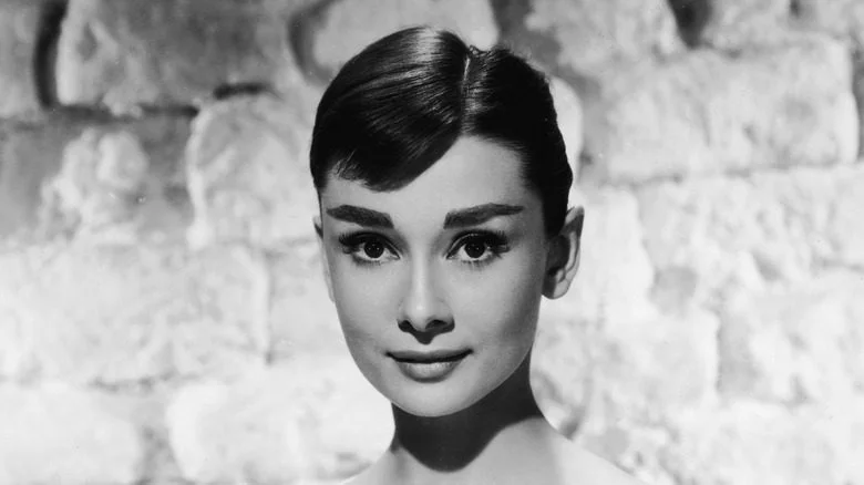 Audrey Hepburn in white dress