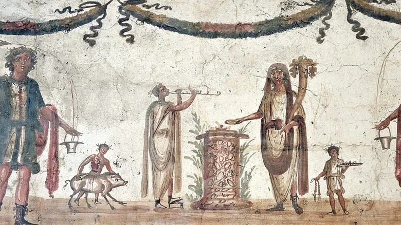 Sacrifices aux Lares