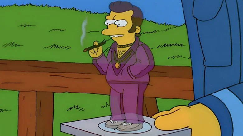 Nelson en hologramme délivre un message