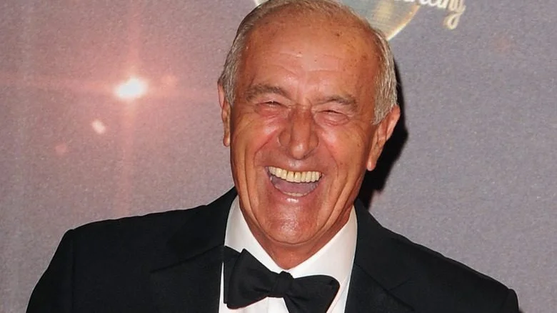 Len Goodman laughing suit bowtie