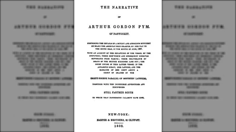 Title page of Pym of Nantucket