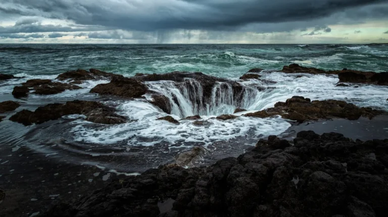Thor&rsquo;s Well en Oregon un spectaculaire drain de l&rsquo;océan Pacifique