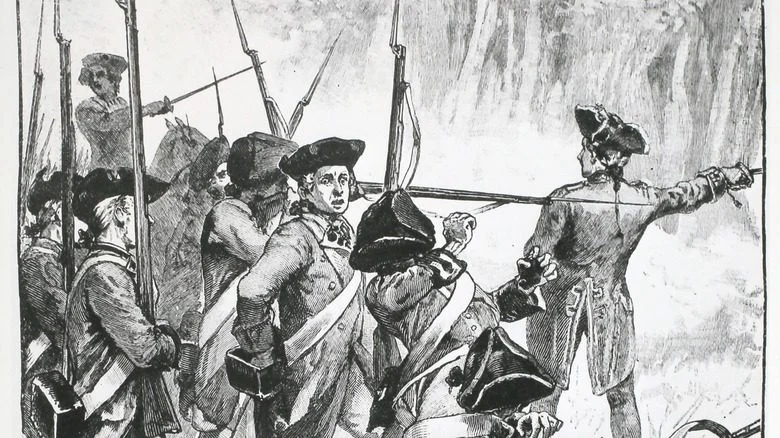 Illustration de la défaite du Général Braddock