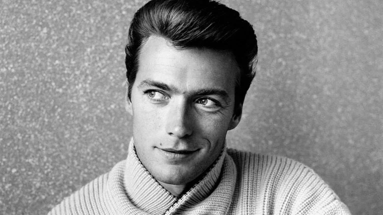 Young Clint Eastwood smiles