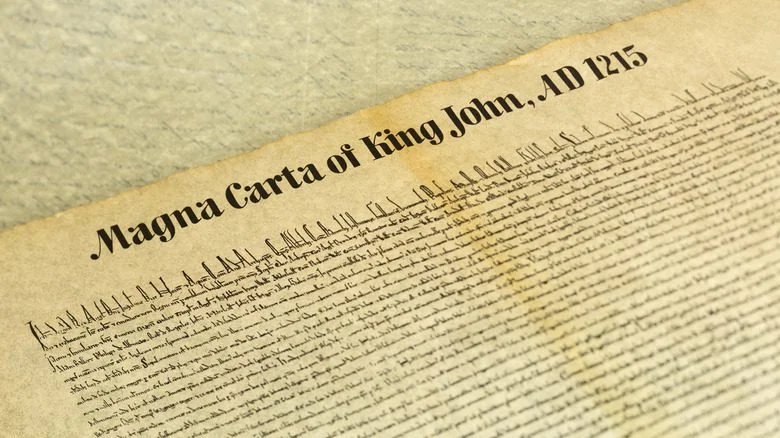 Magna Carta header opening line