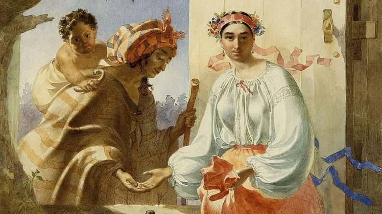 peinture de diseuse de bonne aventure