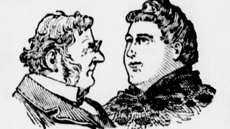 Tableau représentant l'avocat Luther R. Marsh et Mme. Diss Debar