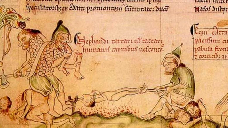 Illustration de cannibalisme de Matthew Paris