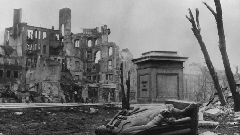 Munich dévastée après la guerre