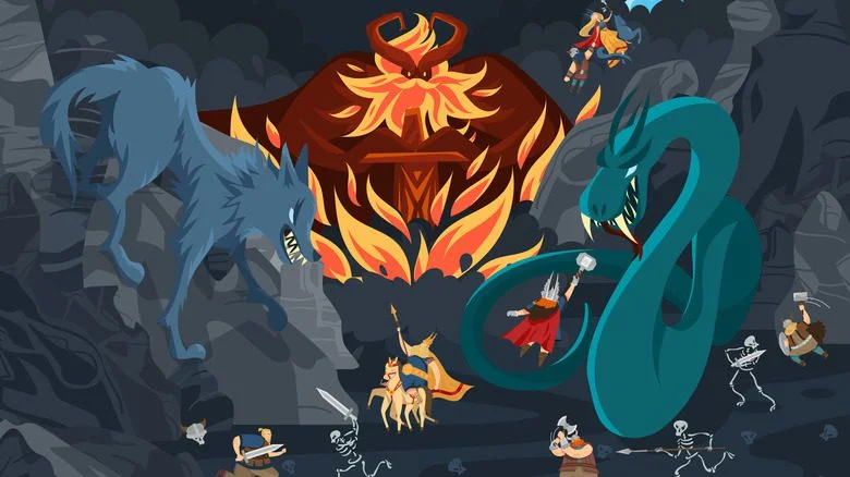 illustration fantaisiste de Ragnarok