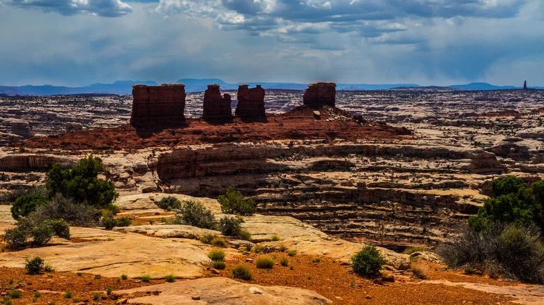 Le développement d'orages derrière Chocolate Drops