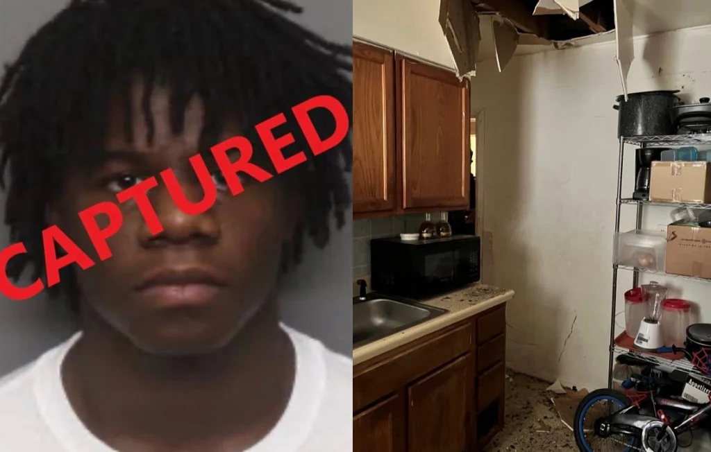 Criminel arrêté après que le plafond s'est effondré dans un grenier à Memphis