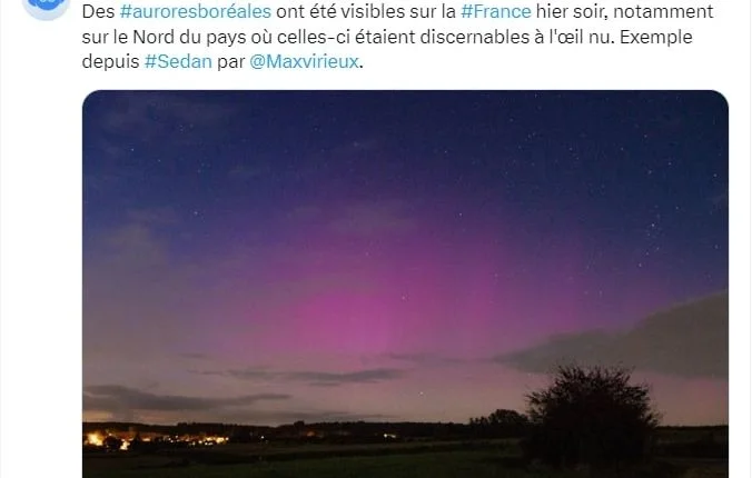 Des Aurores Boréales Éblouissent le Ciel Français