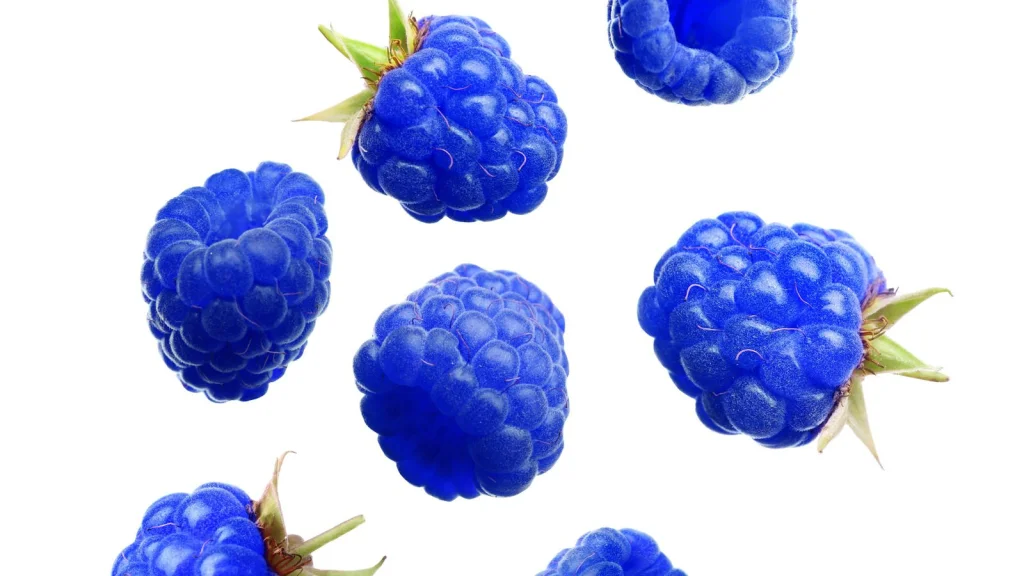 Pourquoi le goût framboise est-il bleu ?