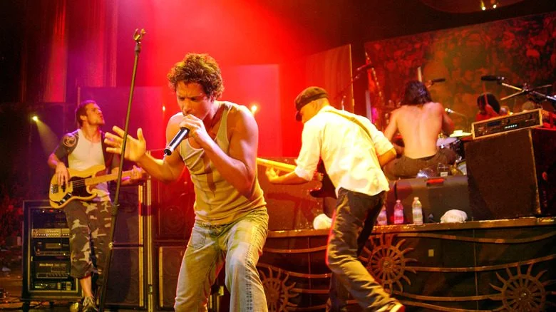 Audioslave performing at Lollapalooza