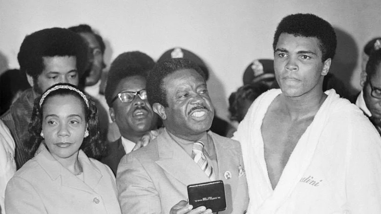 Supporters de Muhammad Ali 1970 lors de son retour sur le ring