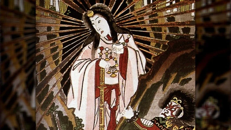 Amaterasu avec des rayons de soleil