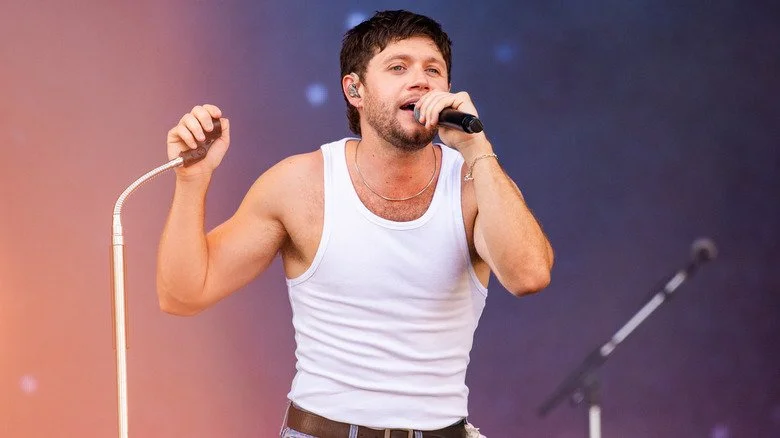 Niall Horan chantant à un festival
