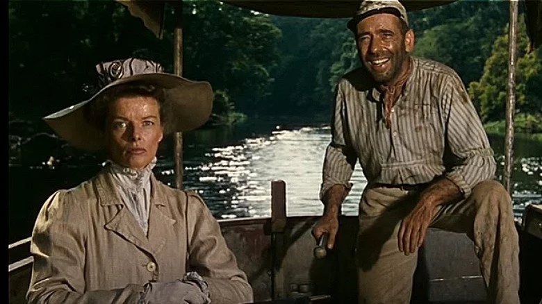 Katherine Hepburn et Humphrey Bogart