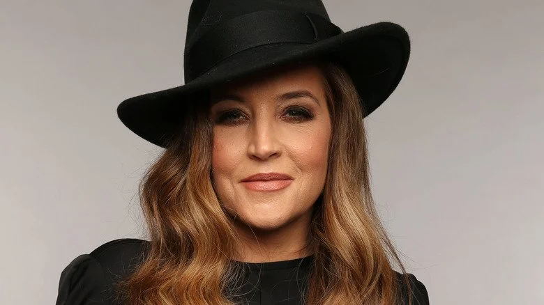 Lisa Marie Presley black hat