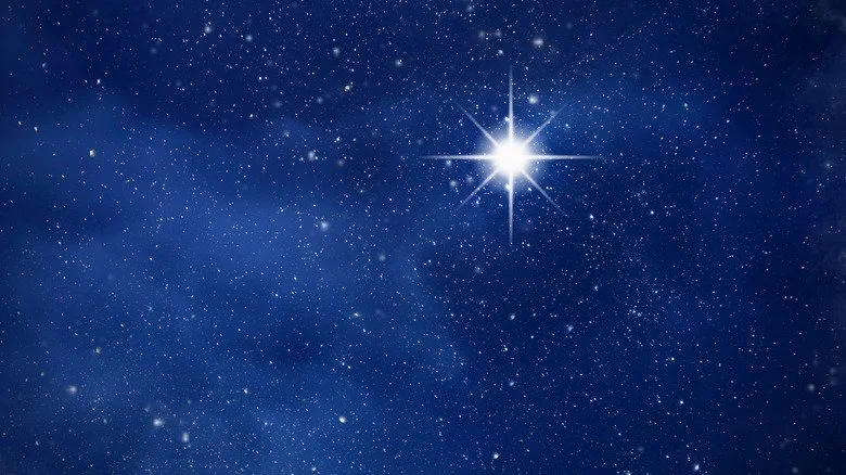 Polaris in the night sky