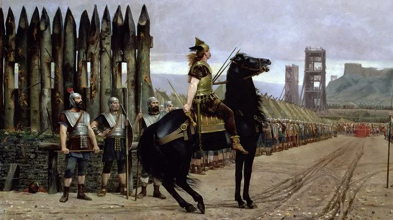 Vercingétorix devant César