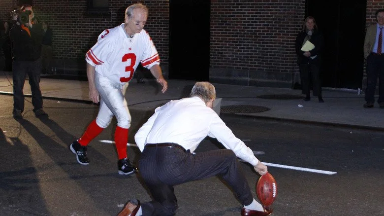 Bill Murray kicking football