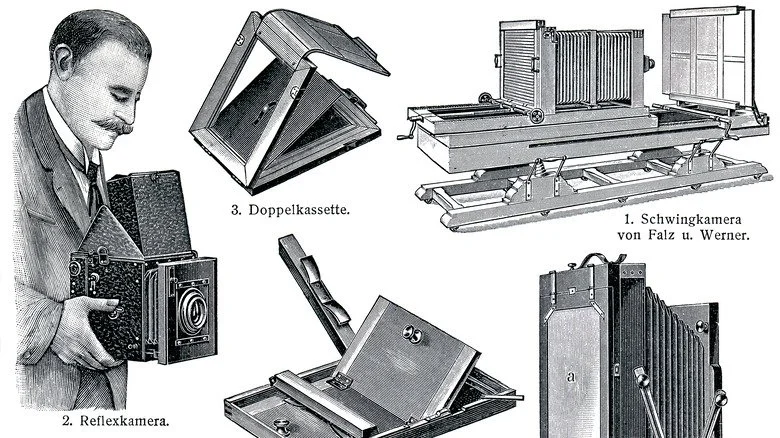 Illustrations de caméras du XIXe siècle