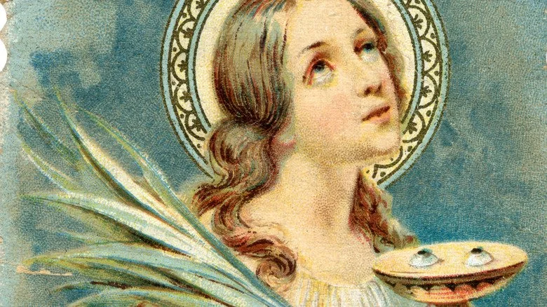 Saint Lucy with Eyeballs