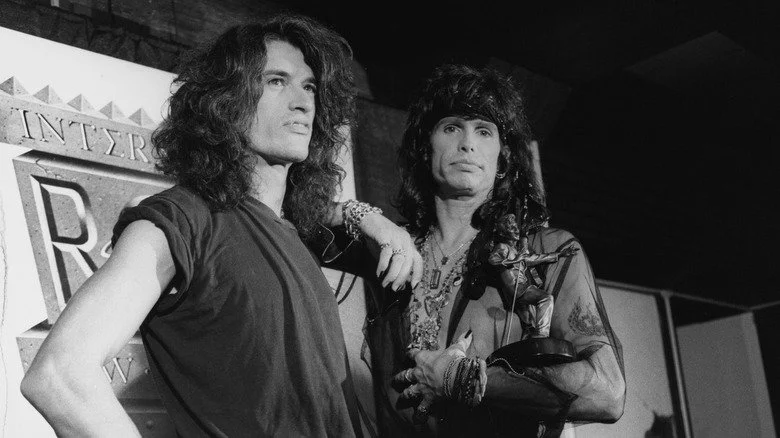 Joe Perry et Steven Tyler lors d'un événement
