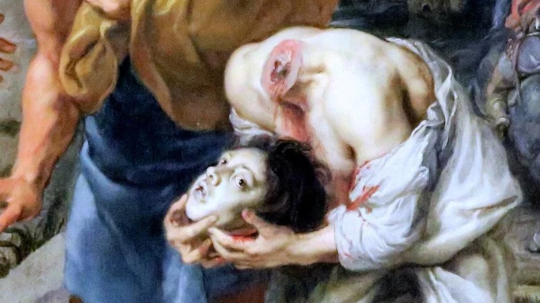 Tête décapitée de Justus