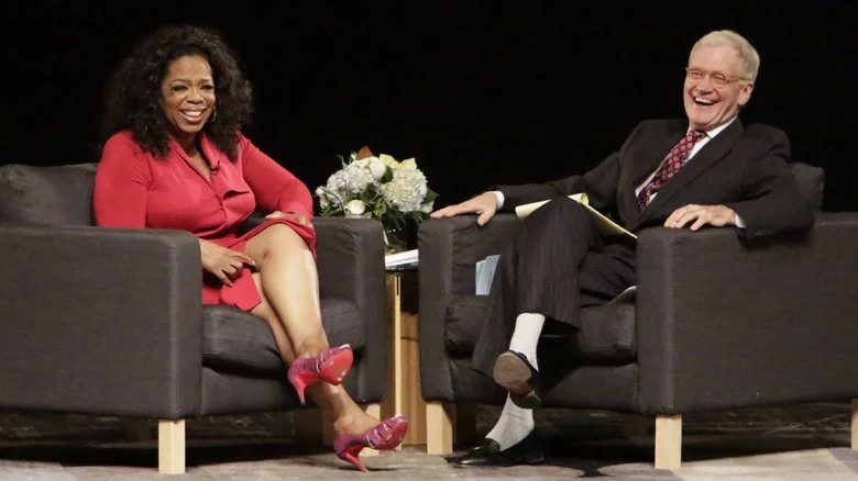Oprah Winfrey et David Letterman, 2012