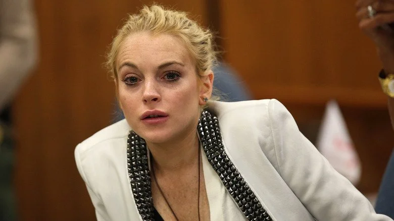 Lindsay Lohan au tribunal lors de son procès en 2007