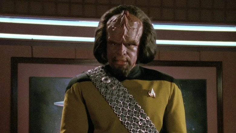 Worf speaking screenshot