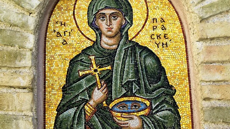 Paraskevi saint gold