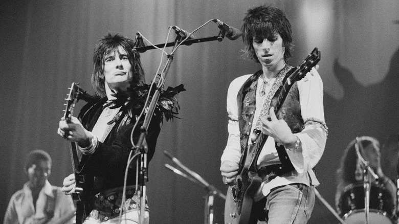 Ronnie Wood et Keith Richards sur scène
