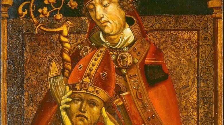 Tête décapitée de Saint Alban