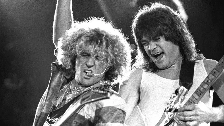 Sammy Hagar et Eddie Van Halen en concert