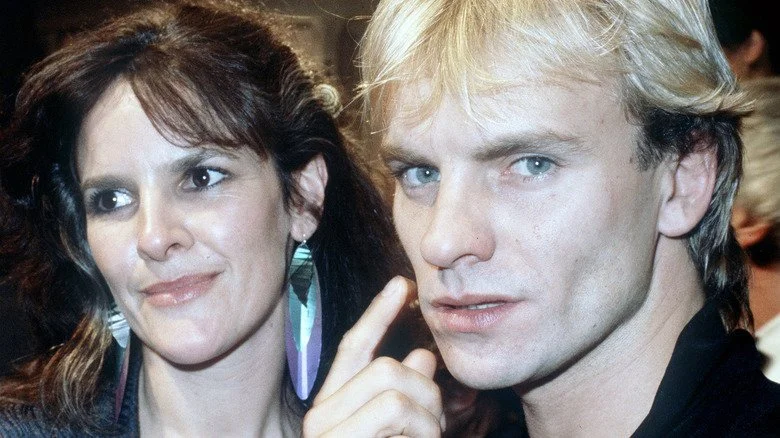 Sting et Frances Tomelty souriant
