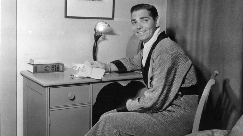 Clark Gable dans sa loge