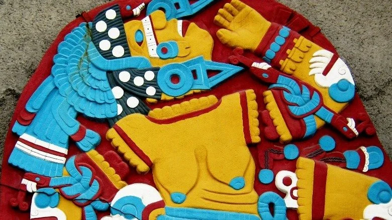 Coyolxauhqui stone carving