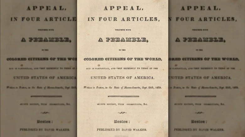 Title page of David Walker's publication